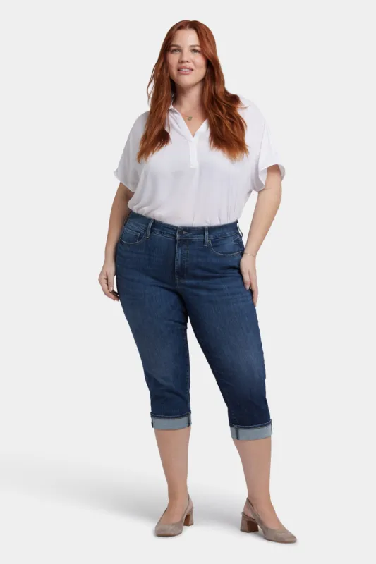 Marilyn Straight Crop Jeans In Plus Size - Rio Rapids sold by NYDJ