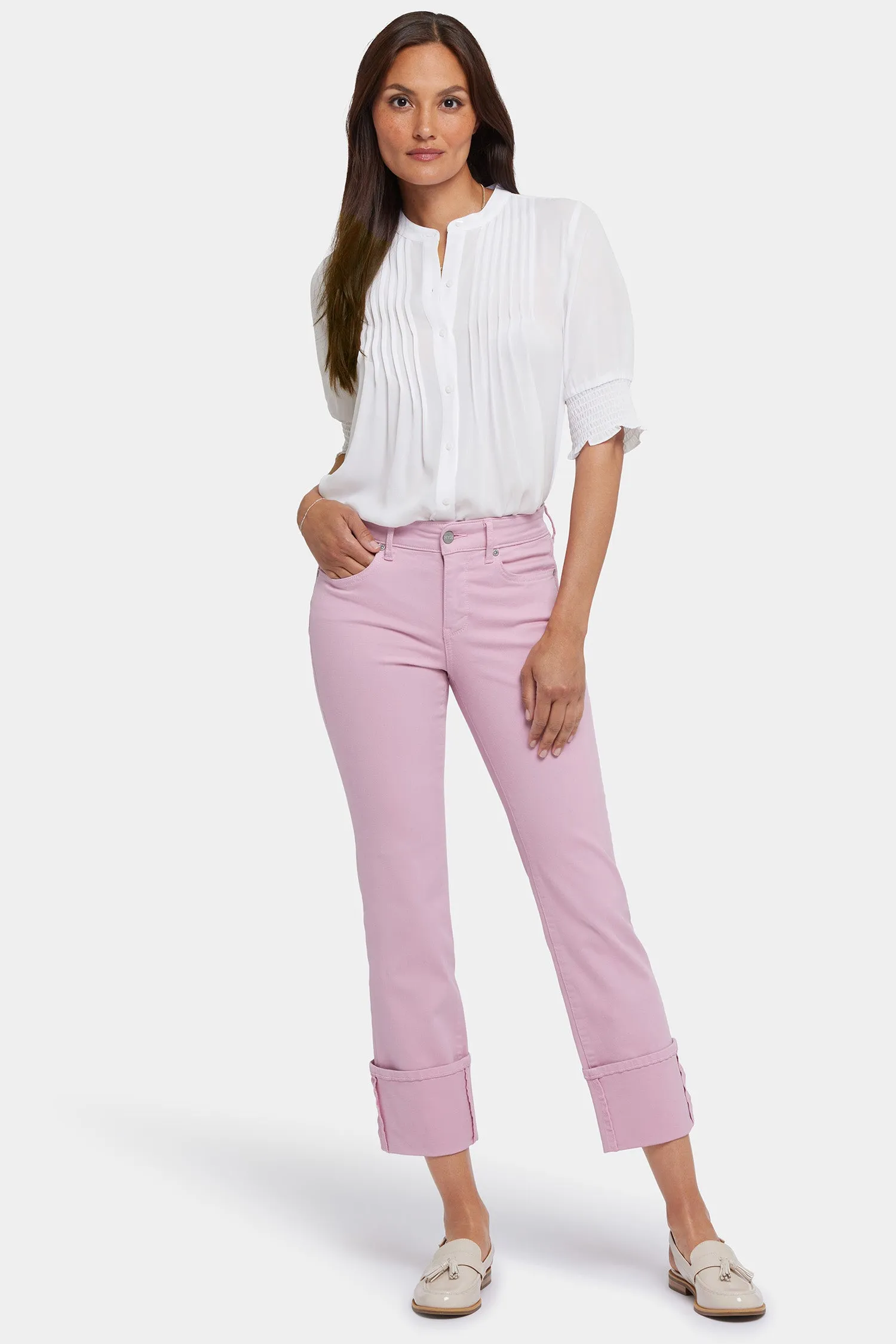 Marilyn Straight Jeans In Petite - Pink Nectar sold by NYDJ product image thumbnail 4