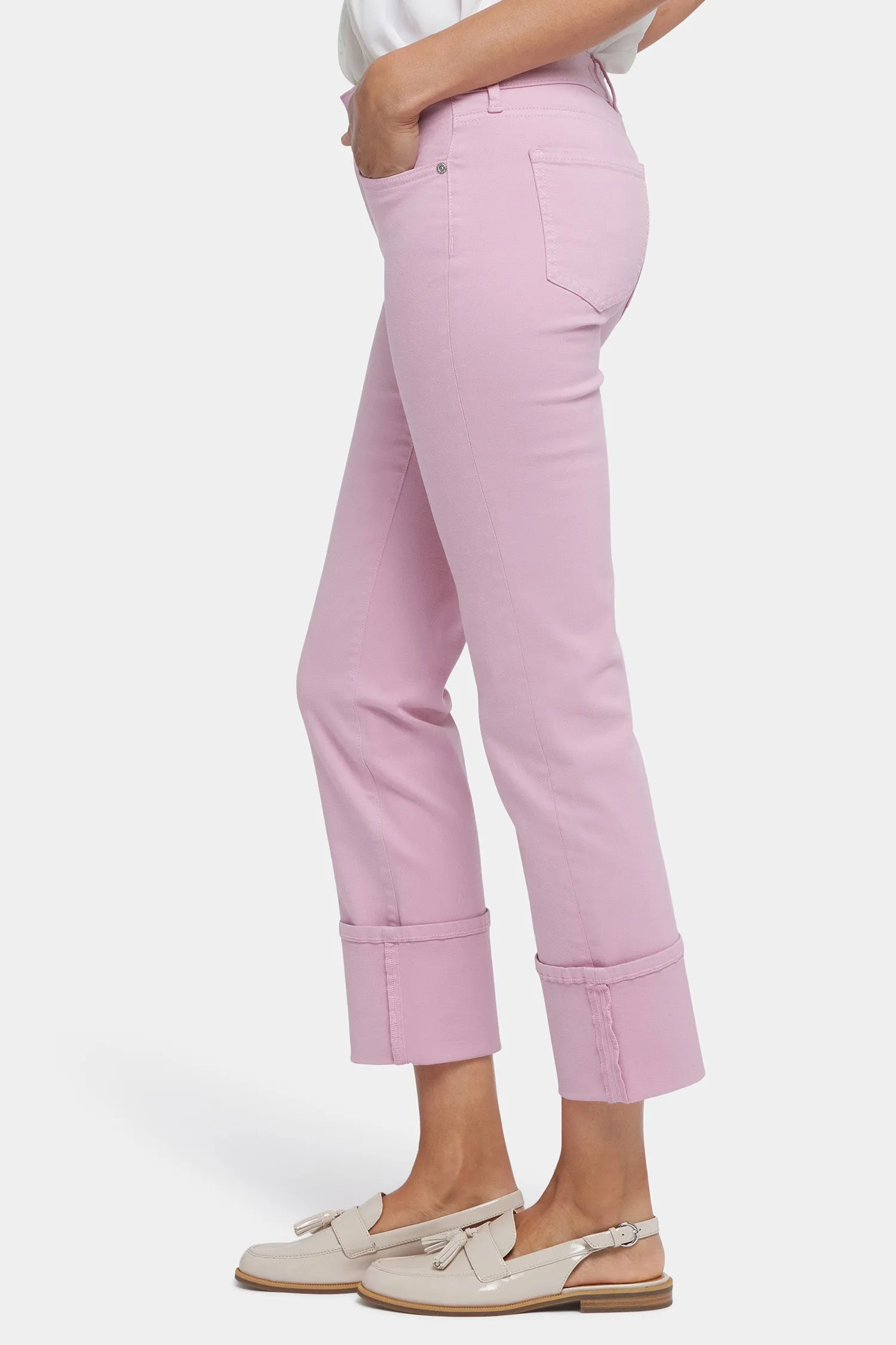 Marilyn Straight Jeans In Petite - Pink Nectar sold by NYDJ product image thumbnail 3