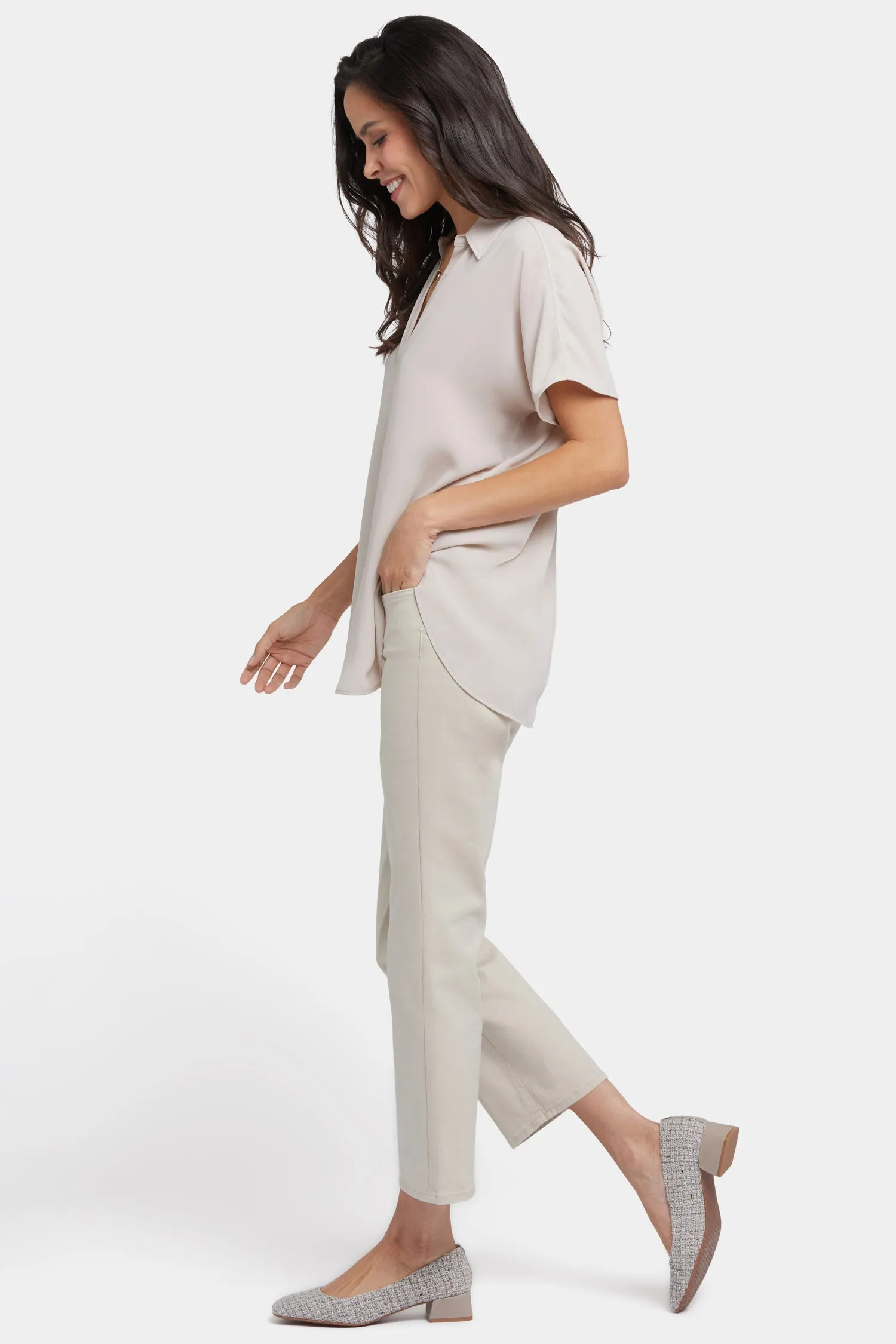 Becky Short Sleeved Blouse - Feather sold by NYDJ product image thumbnail 3