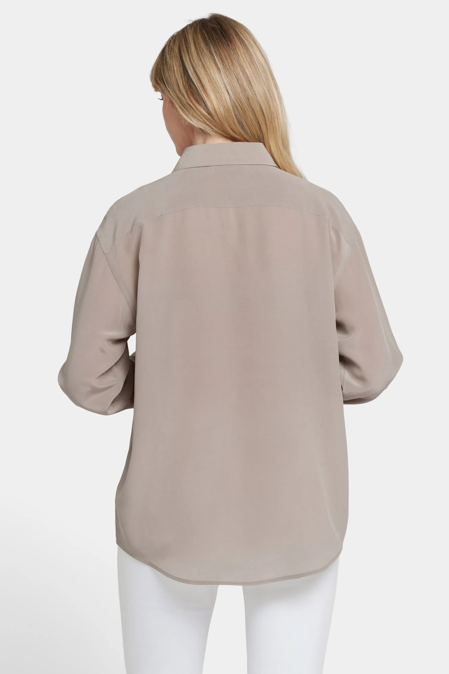 Lauren Silk Blouse - Saddlewood sold by NYDJ product image thumbnail 2