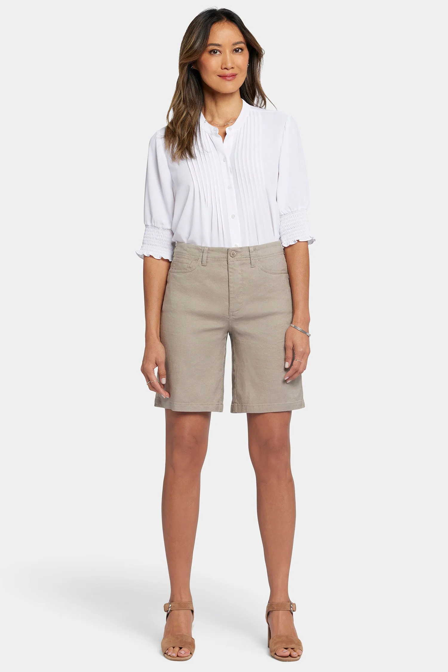5 Pocket Bermuda Shorts - Saddlewood sold by NYDJ product image thumbnail 4