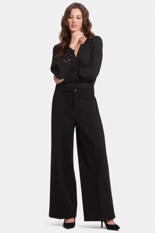 Whitney Trouser Pants In Petite - Black sold by NYDJ