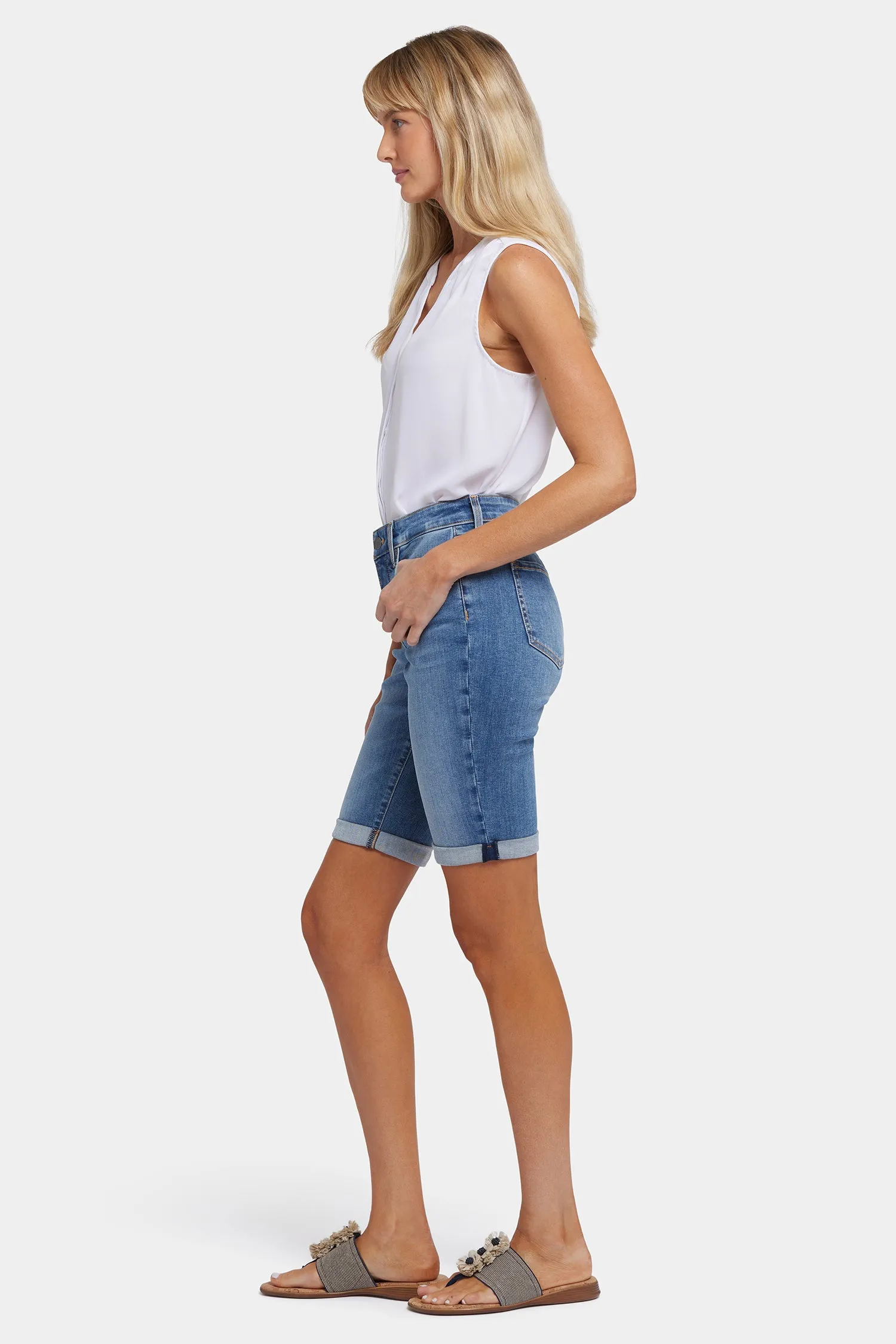 Briella 11 Inch Denim Shorts - Barcelona Breeze sold by NYDJ product image thumbnail 5