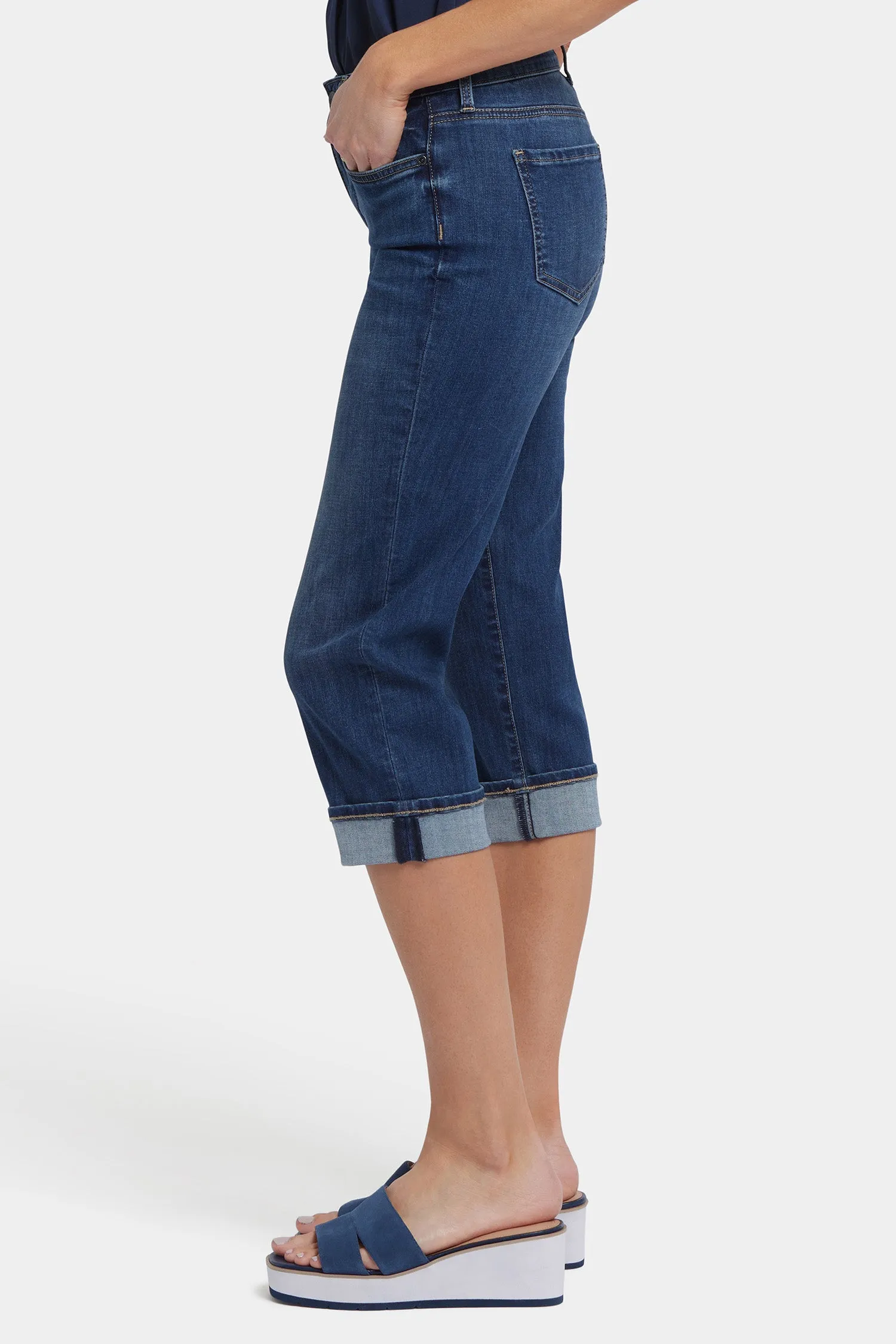 Marilyn Straight Crop Jeans In Petite - Rio Rapids sold by NYDJ product image thumbnail 3