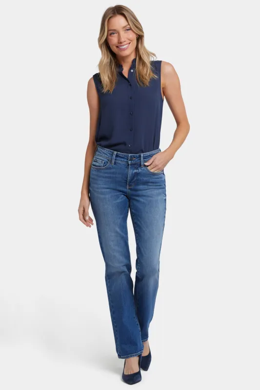 Marilyn Straight Jeans In Petite - Picasso Lake sold by NYDJ