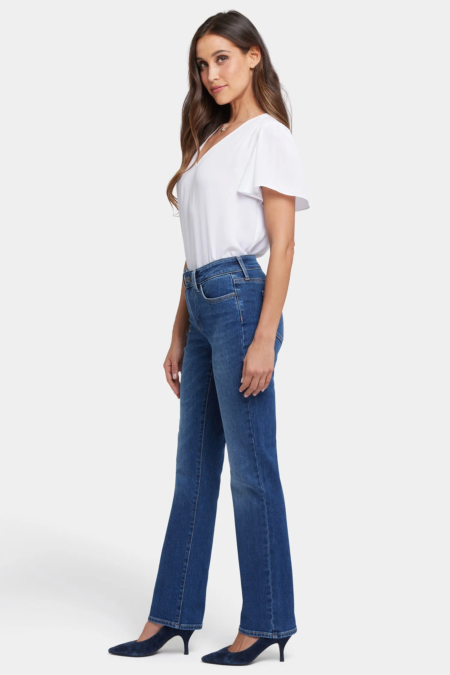 Marilyn Straight Jeans In Petite - Asturia Shore sold by NYDJ product image thumbnail 5