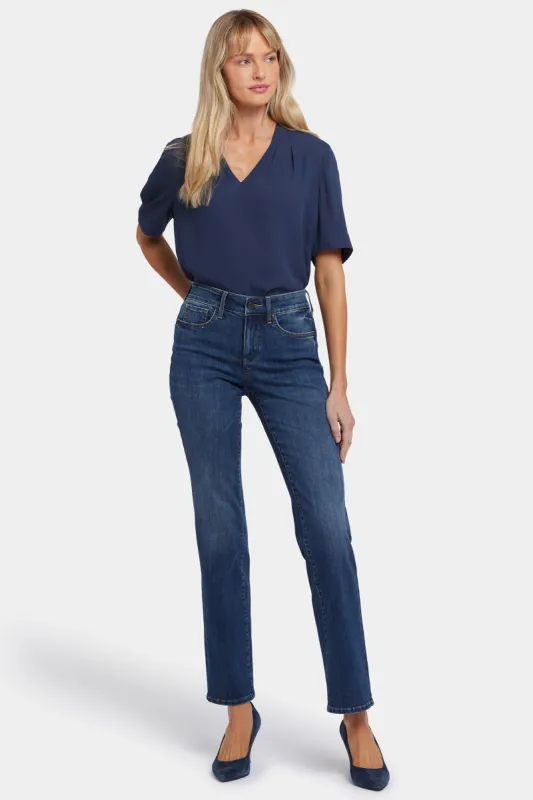 Marilyn Straight Jeans In Petite - Rio Rapids sold by NYDJ