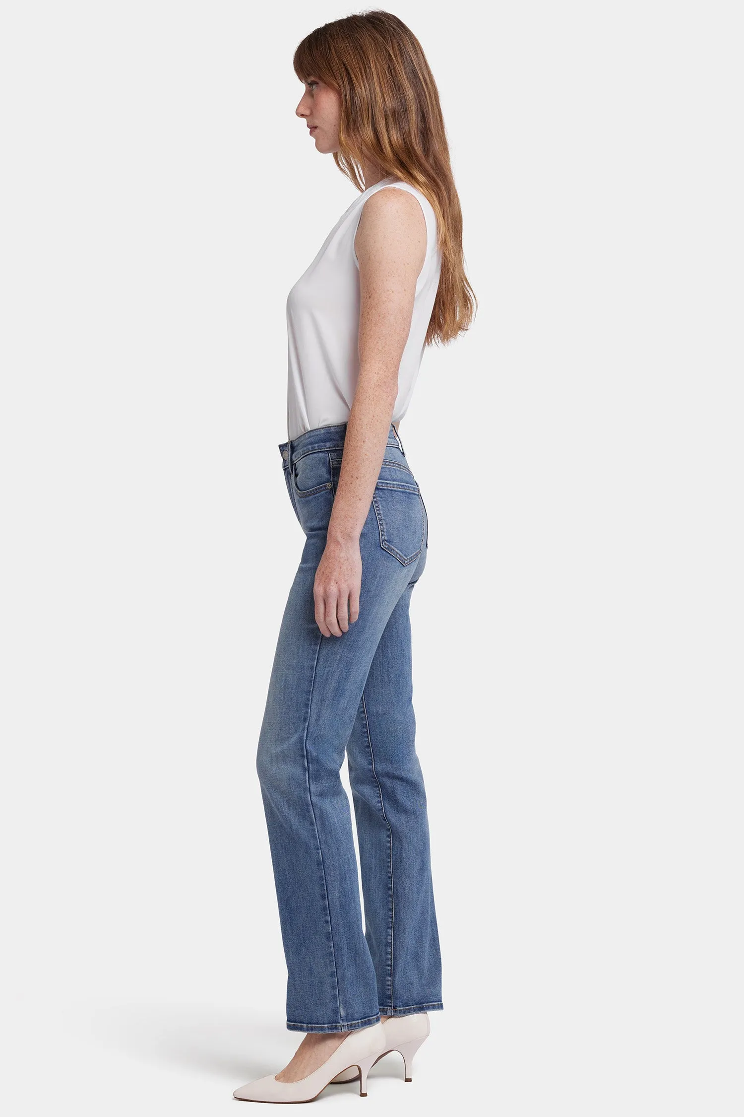 Marilyn Straight Jeans In Petite - Majorca Bay sold by NYDJ product image thumbnail 5