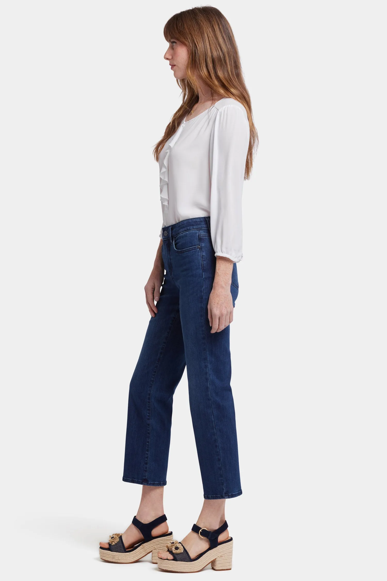 Marilyn Straight Ankle Jeans - Ibiza Blues sold by NYDJ product image thumbnail 5