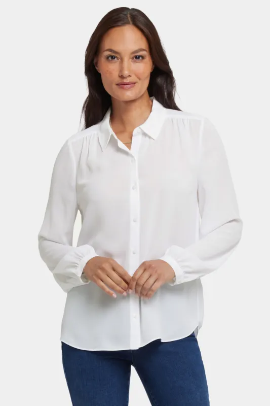Modern Blouse - Optic White sold by NYDJ