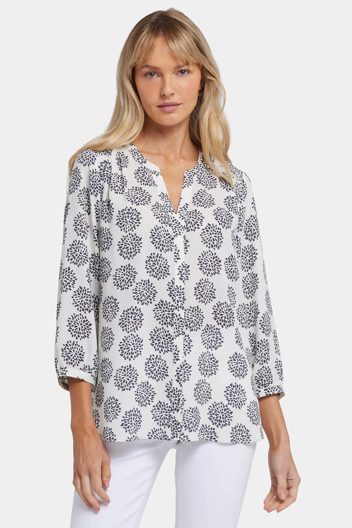 Pintuck Blouse - La Casa Blanca sold by NYDJ product image thumbnail 4