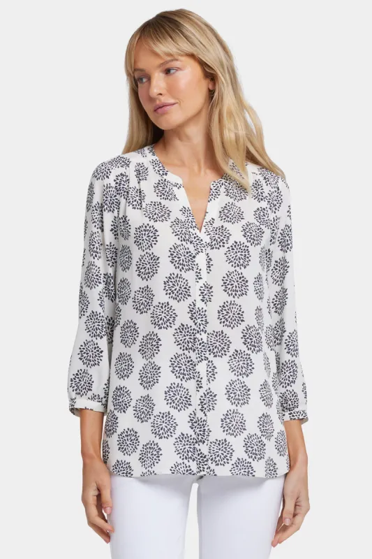 Pintuck Blouse - La Casa Blanca sold by NYDJ