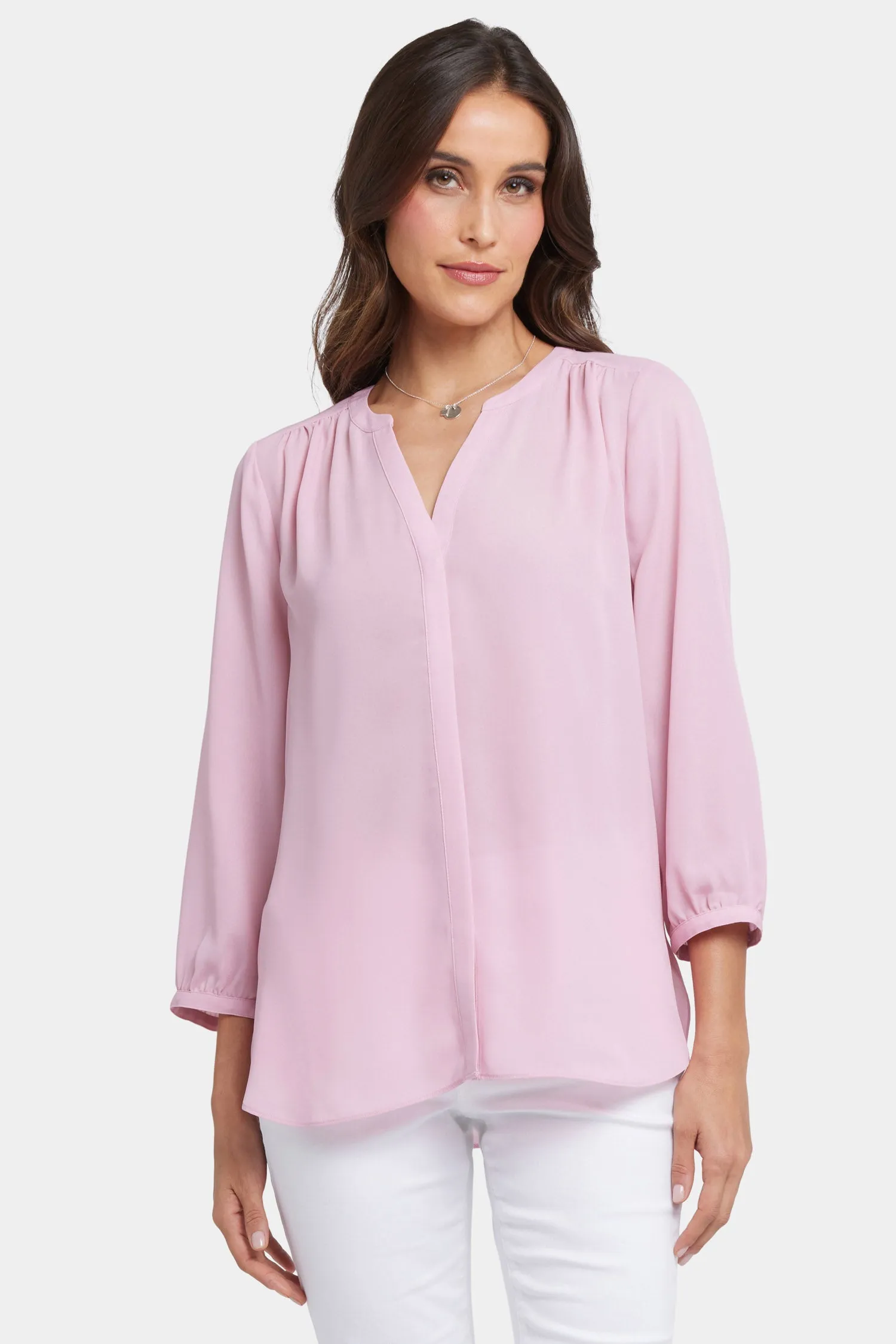 Pintuck Blouse - Pink Nectar sold by NYDJ