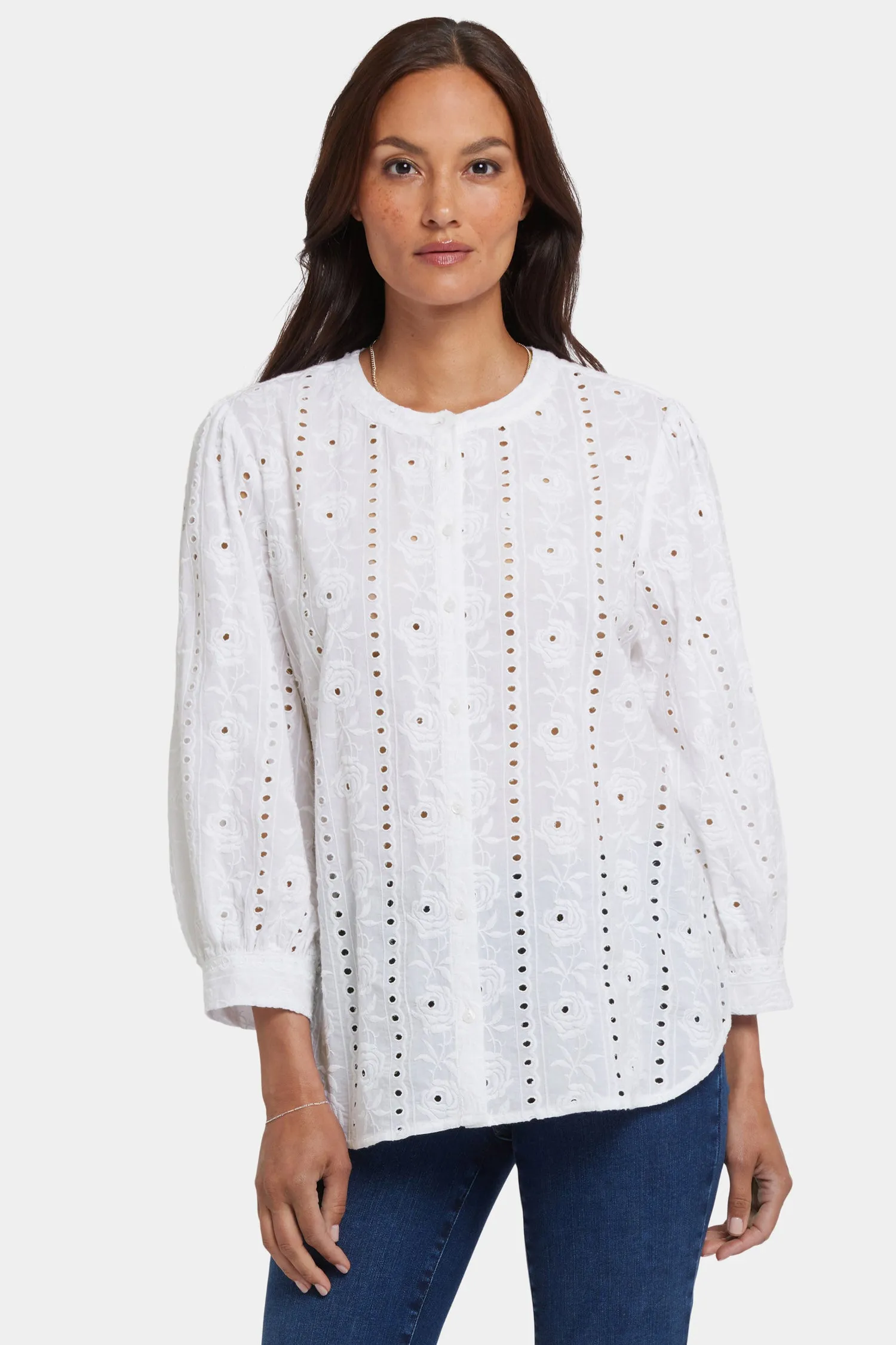 Bonnie Blouse - Optic White sold by NYDJ product image thumbnail 4
