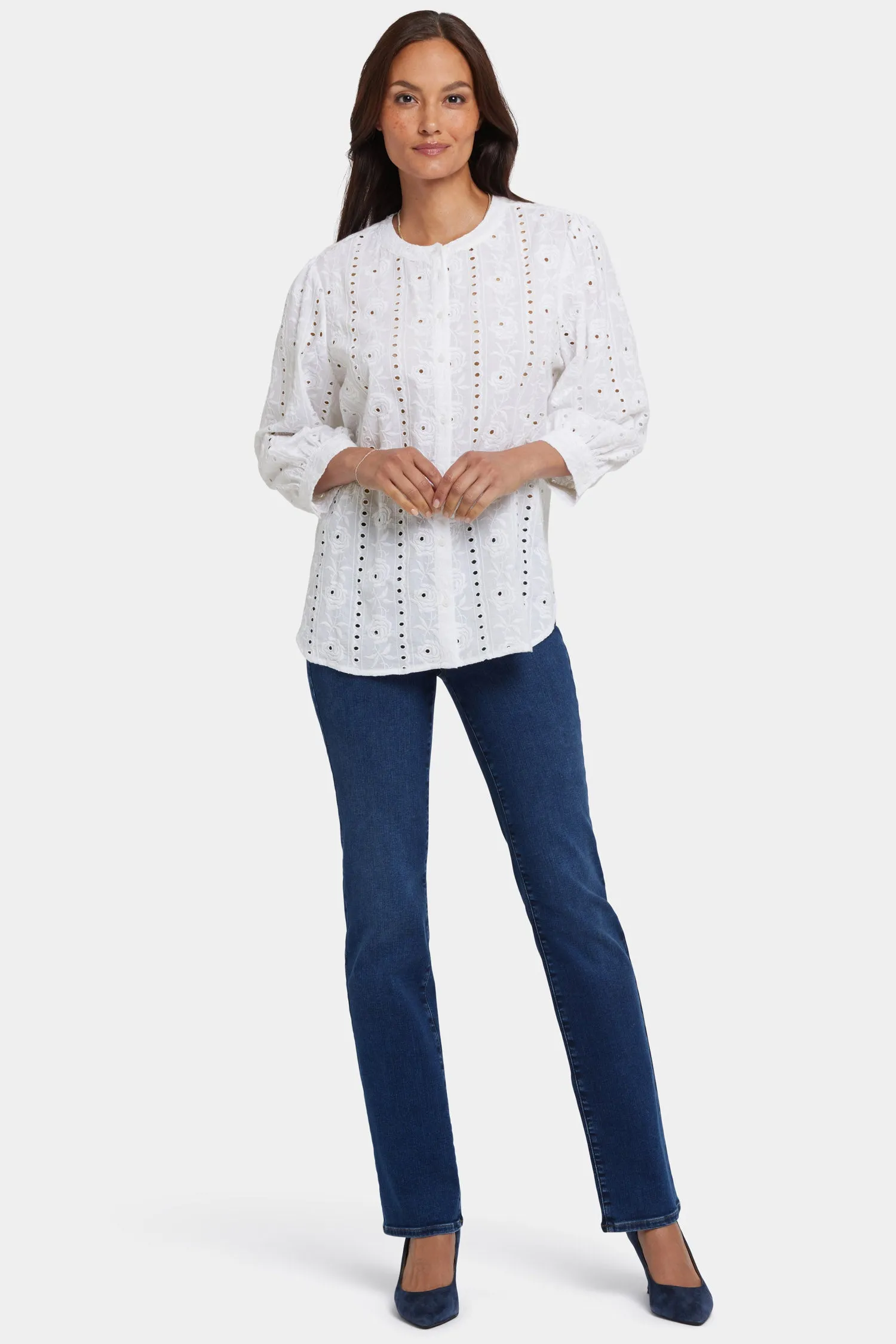 Bonnie Blouse - Optic White sold by NYDJ product image thumbnail 5