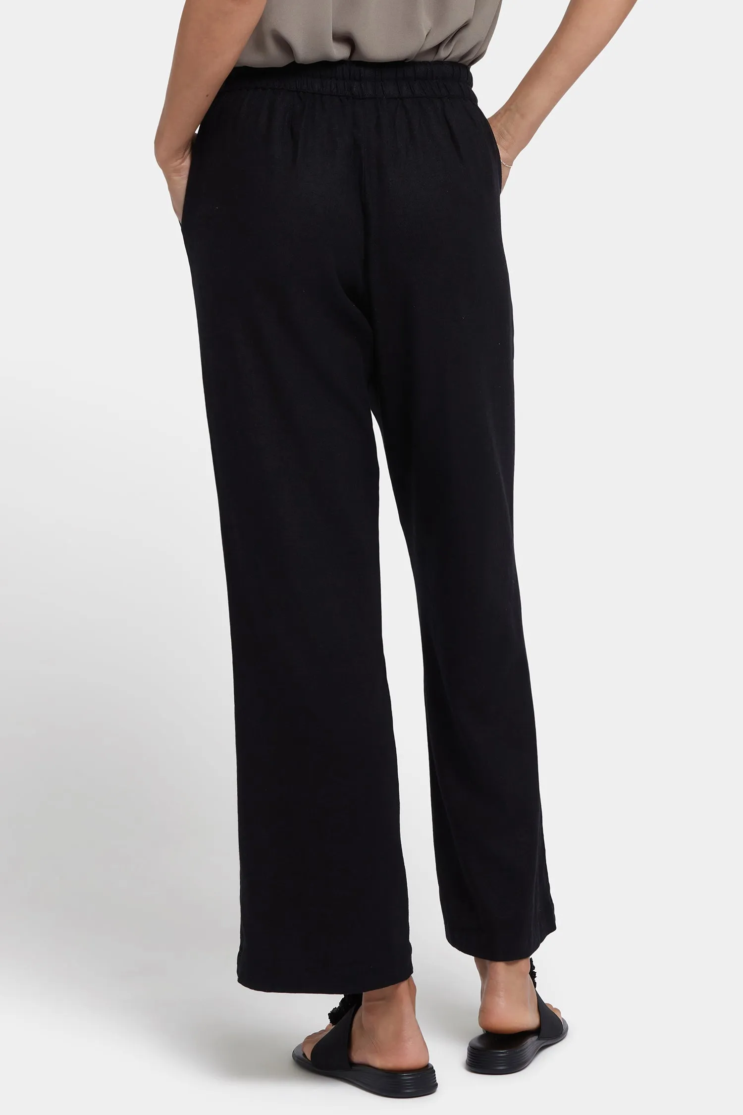 Relaxed Drawstring Pull-On Pants In Petite - Black sold by NYDJ product image thumbnail 2