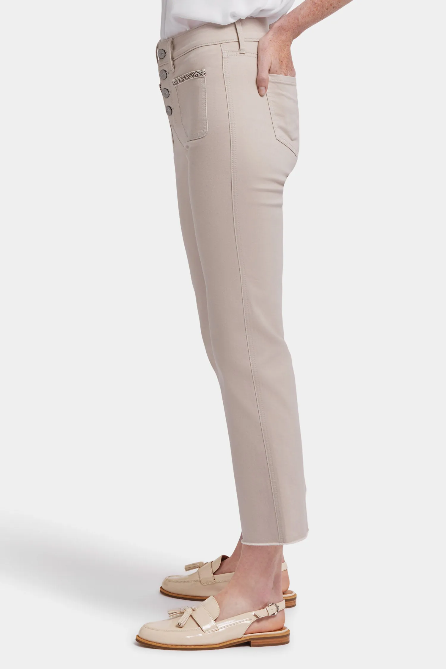 Marilyn Straight Ankle Jeans - Feather sold by NYDJ product image thumbnail 3