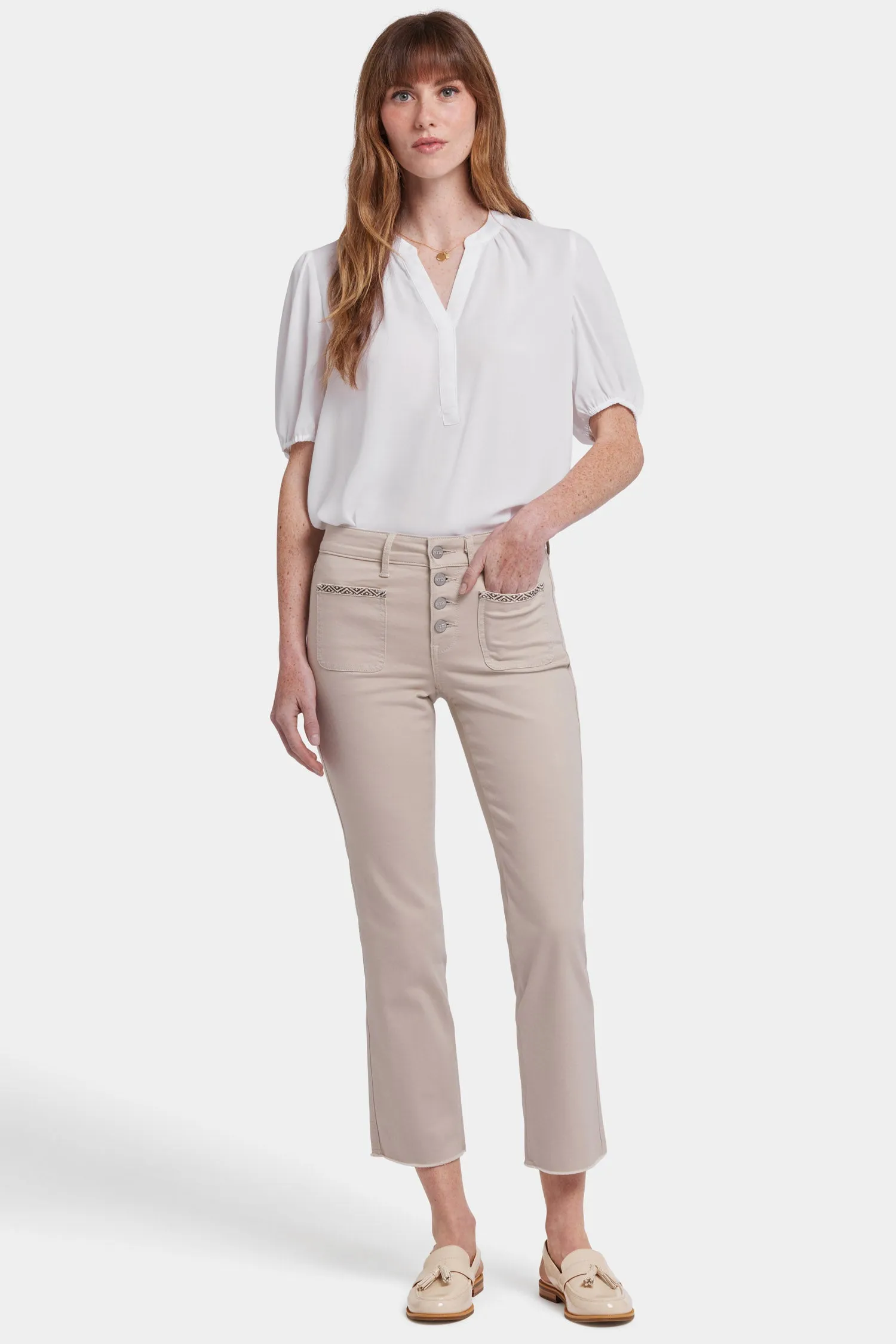 Marilyn Straight Ankle Jeans - Feather sold by NYDJ product image thumbnail 4