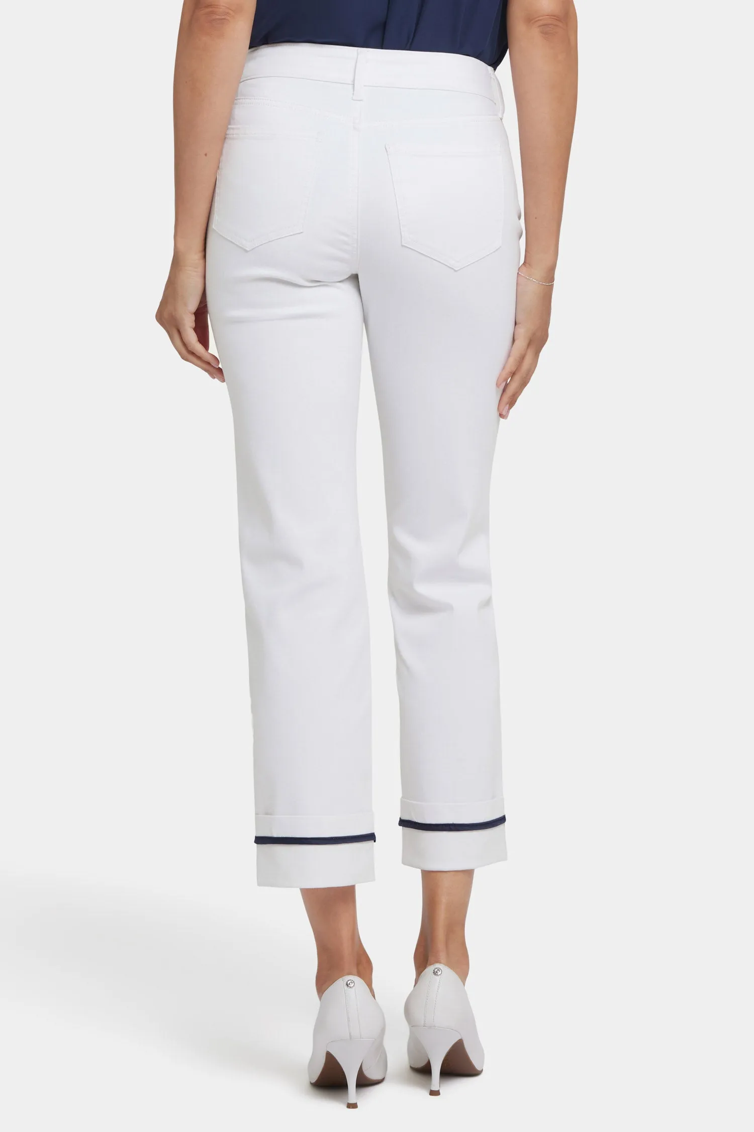 Marilyn Straight Ankle Jeans - Optic White sold by NYDJ product image thumbnail 2