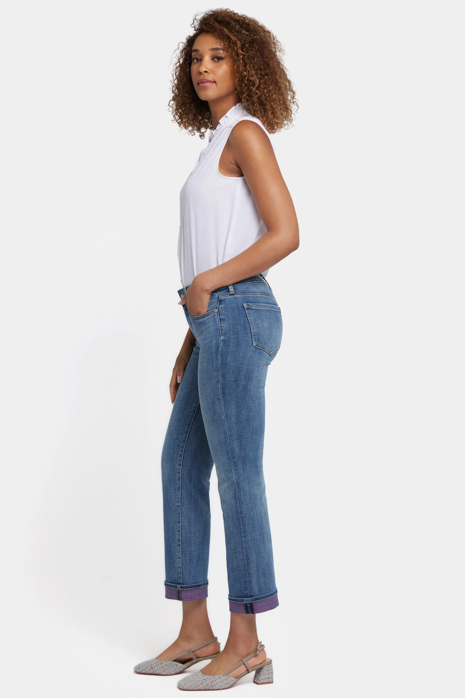 Marilyn Straight Ankle Jeans - Majorca Bay sold by NYDJ product image thumbnail 5
