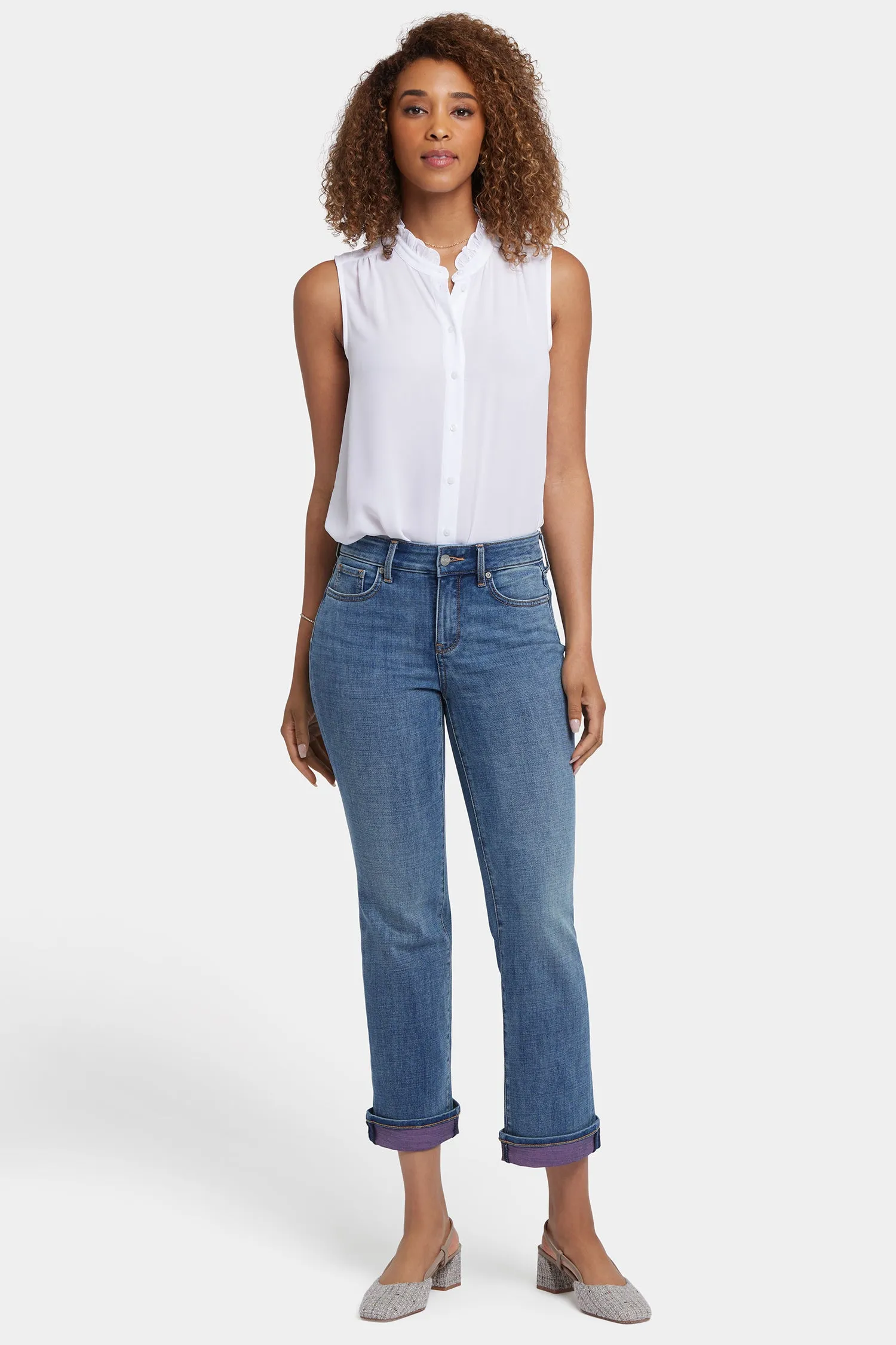 Marilyn Straight Ankle Jeans - Majorca Bay sold by NYDJ product image thumbnail 4