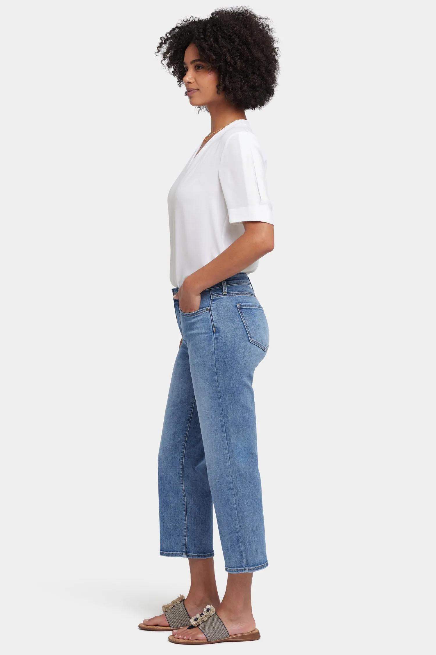 Relaxed Piper Crop Jeans - Barcelona Breeze sold by NYDJ product image thumbnail 5