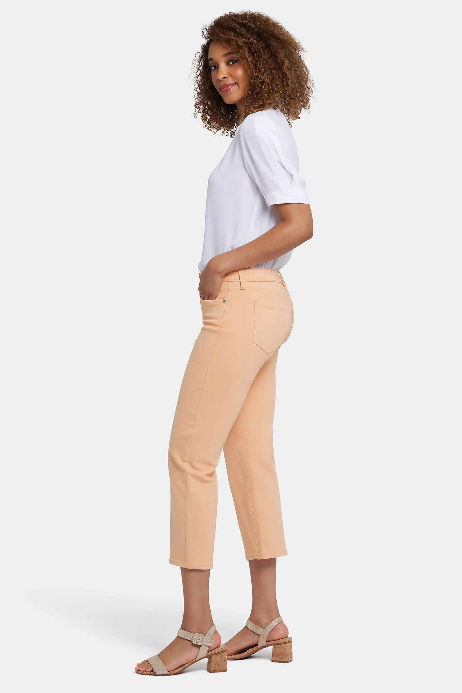 Relaxed Piper Crop Jeans - Apricot Nectar sold by NYDJ product image thumbnail 5