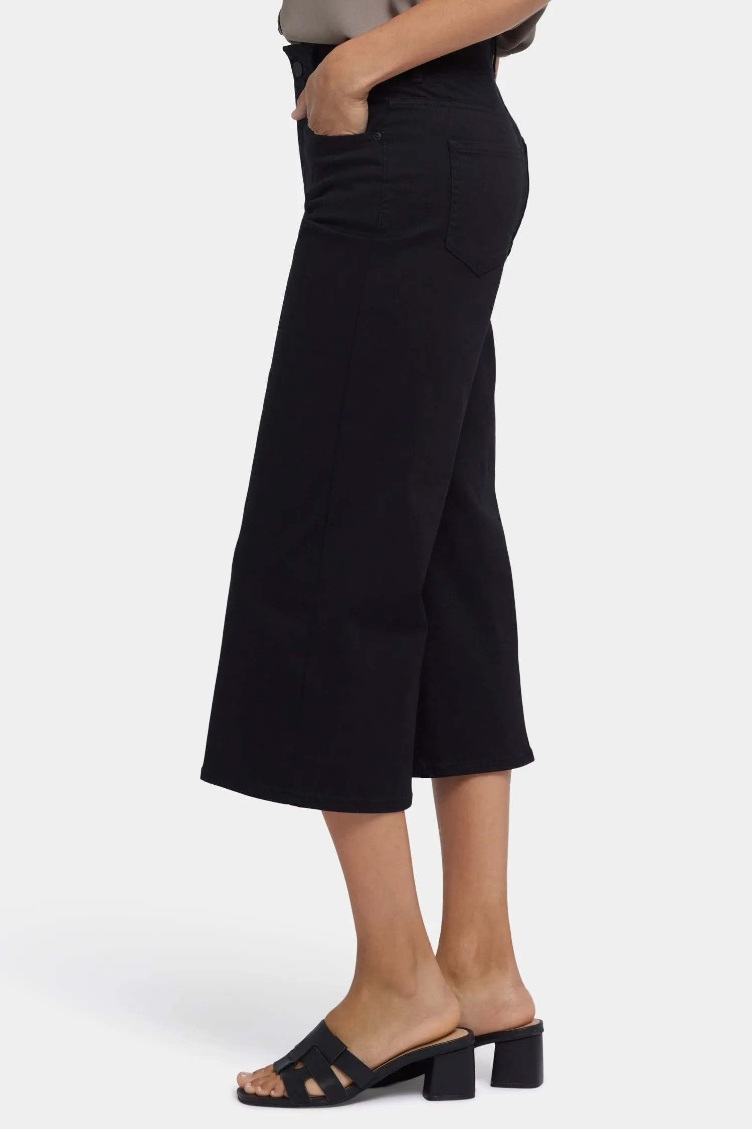 Brigitte Wide Leg Capri Jeans - Black sold by NYDJ product image thumbnail 3