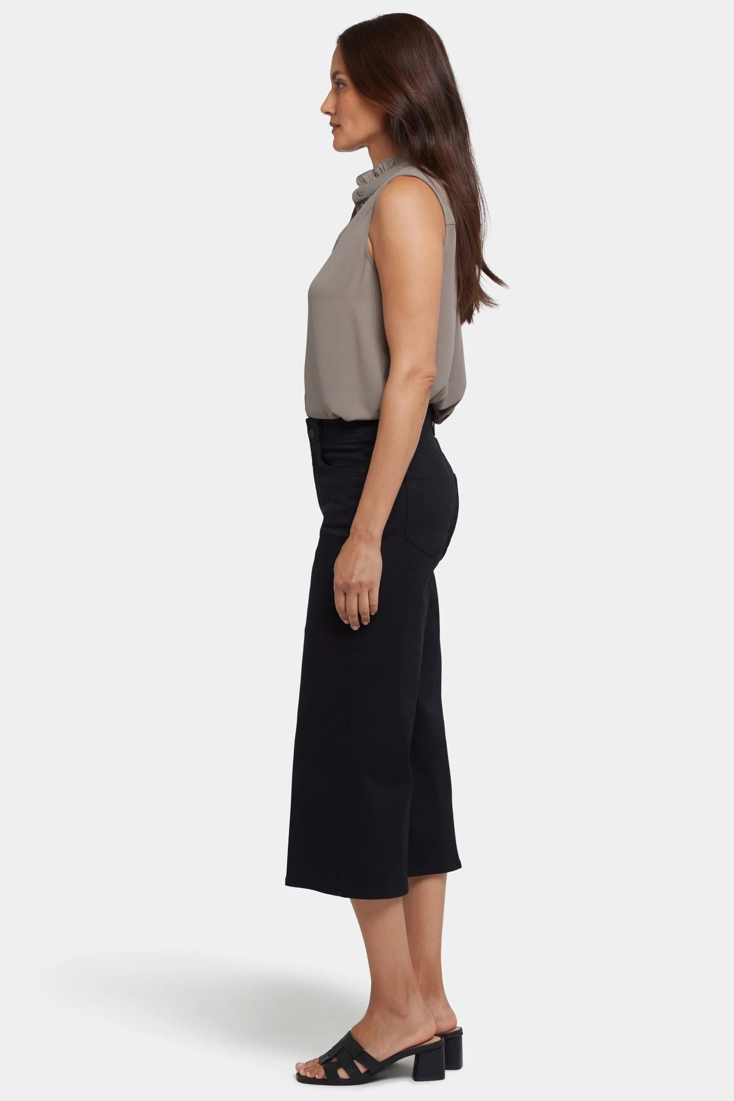 Brigitte Wide Leg Capri Jeans - Black sold by NYDJ product image thumbnail 5