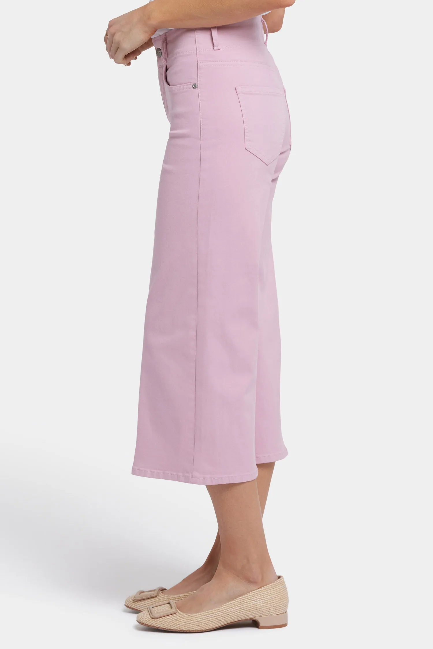 Brigitte Wide Leg Capri Jeans - Pink Nectar sold by NYDJ product image thumbnail 3