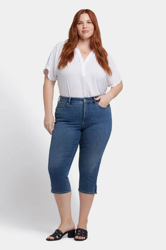 Marilyn Straight Crop Jeans In Plus Size - Valencia Surf sold by NYDJ