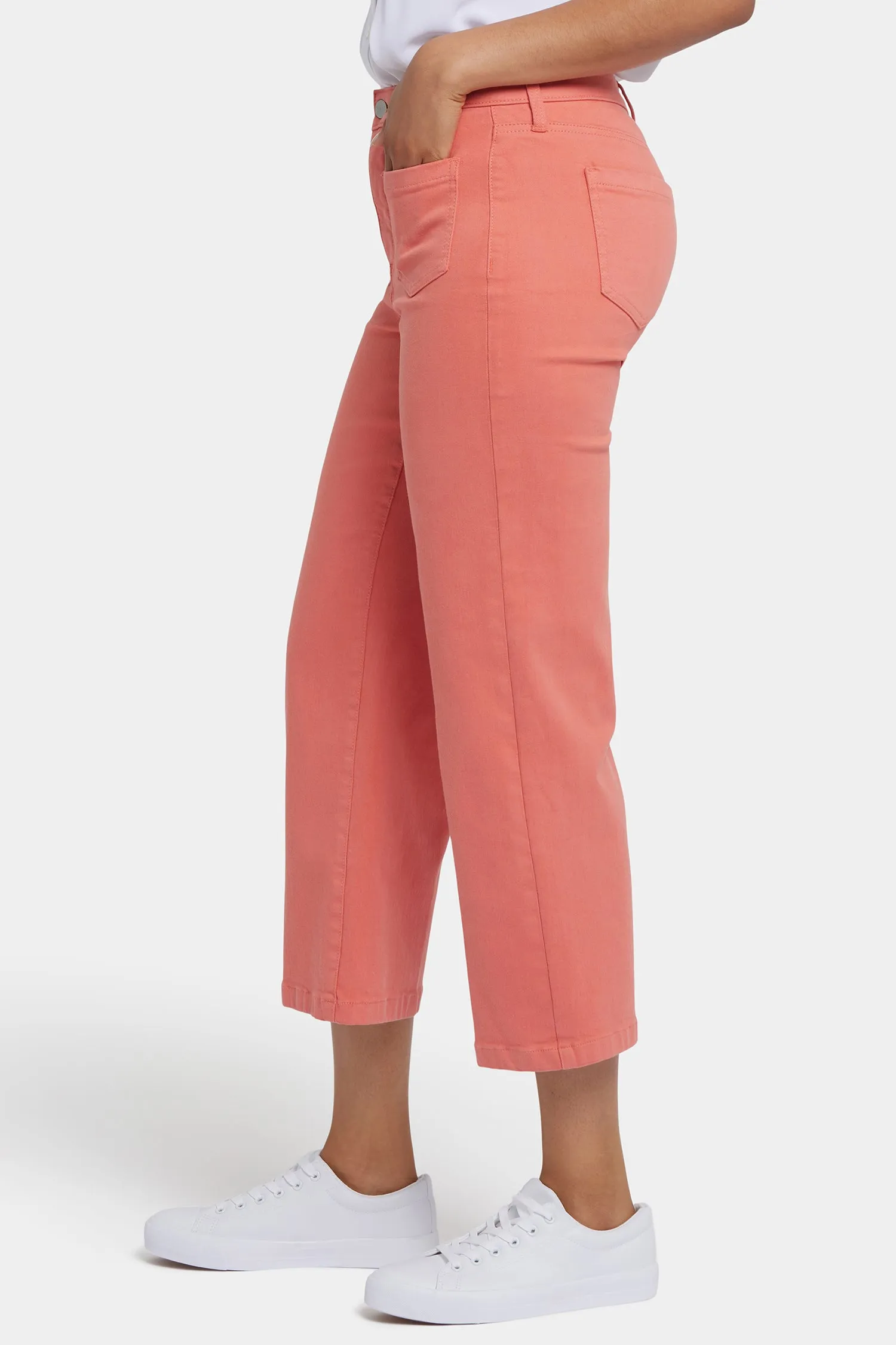 Coco Relaxed Wide Leg Crop Jeans - Coral Haze sold by NYDJ product image thumbnail 3