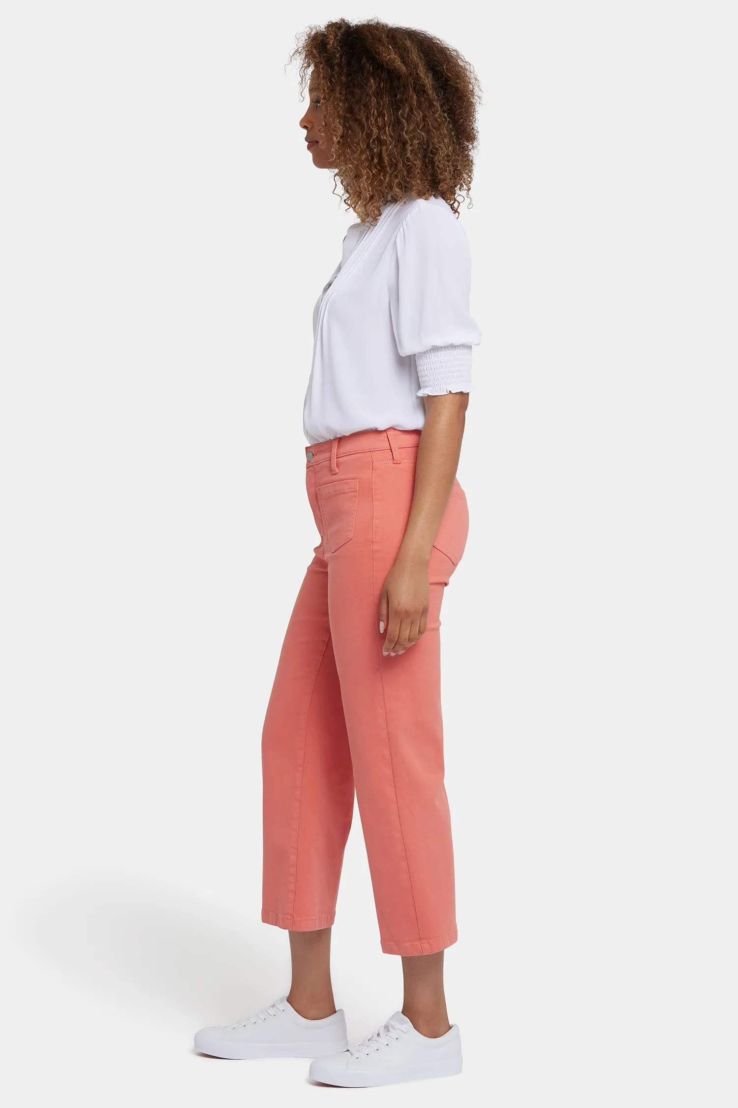 Coco Relaxed Wide Leg Crop Jeans - Coral Haze sold by NYDJ product image thumbnail 5