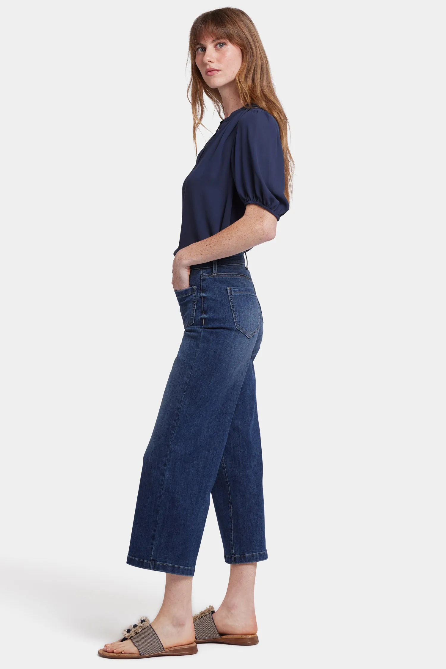 Coco Relaxed Wide Leg Crop Jeans - Rio Rapids sold by NYDJ product image thumbnail 5