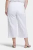 Brigitte Wide Leg Capri Jeans In Plus Size - Optic White sold by NYDJ