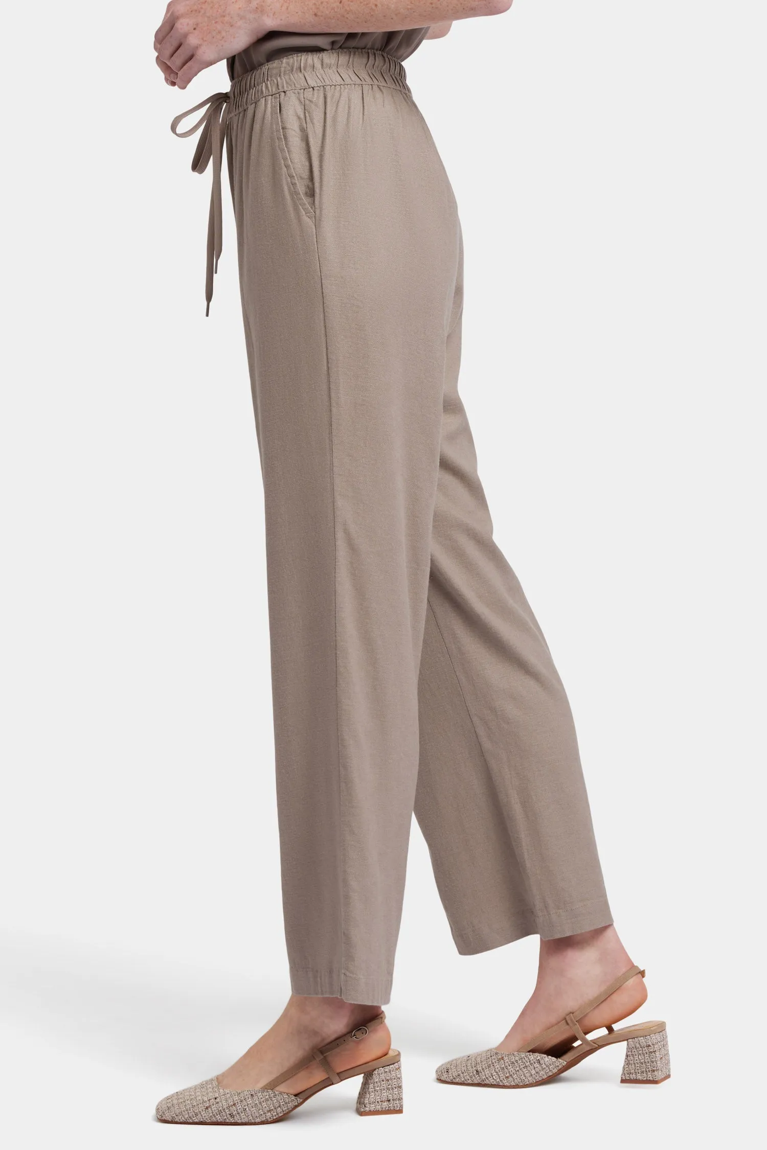 Relaxed Drawstring Pull-On Pants - Saddlewood sold by NYDJ product image thumbnail 3