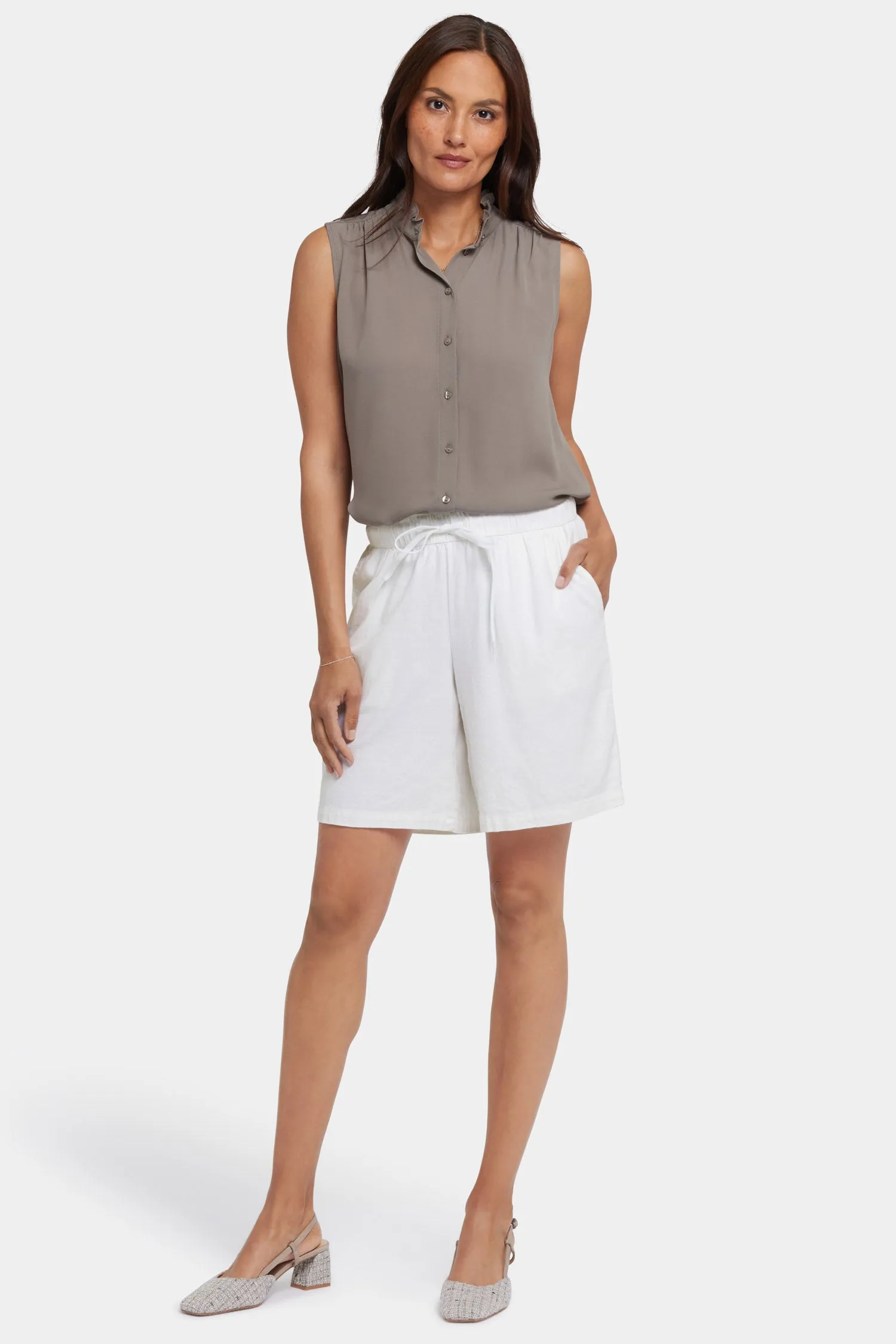 Breezy Bermuda Shorts - White sold by NYDJ product image thumbnail 4