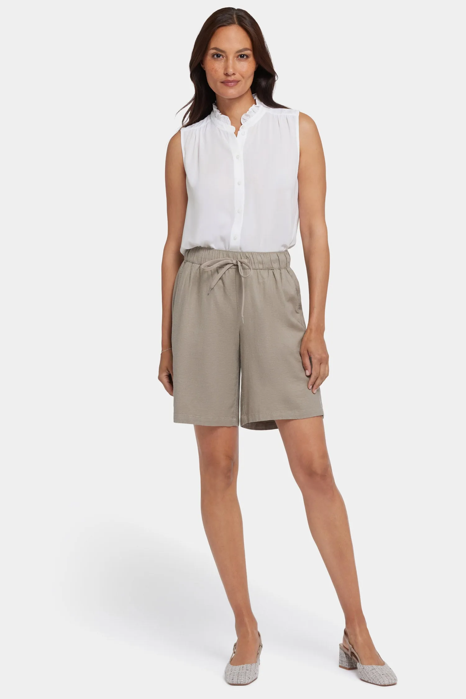 Breezy Bermuda Shorts - Saddlewood sold by NYDJ product image thumbnail 4