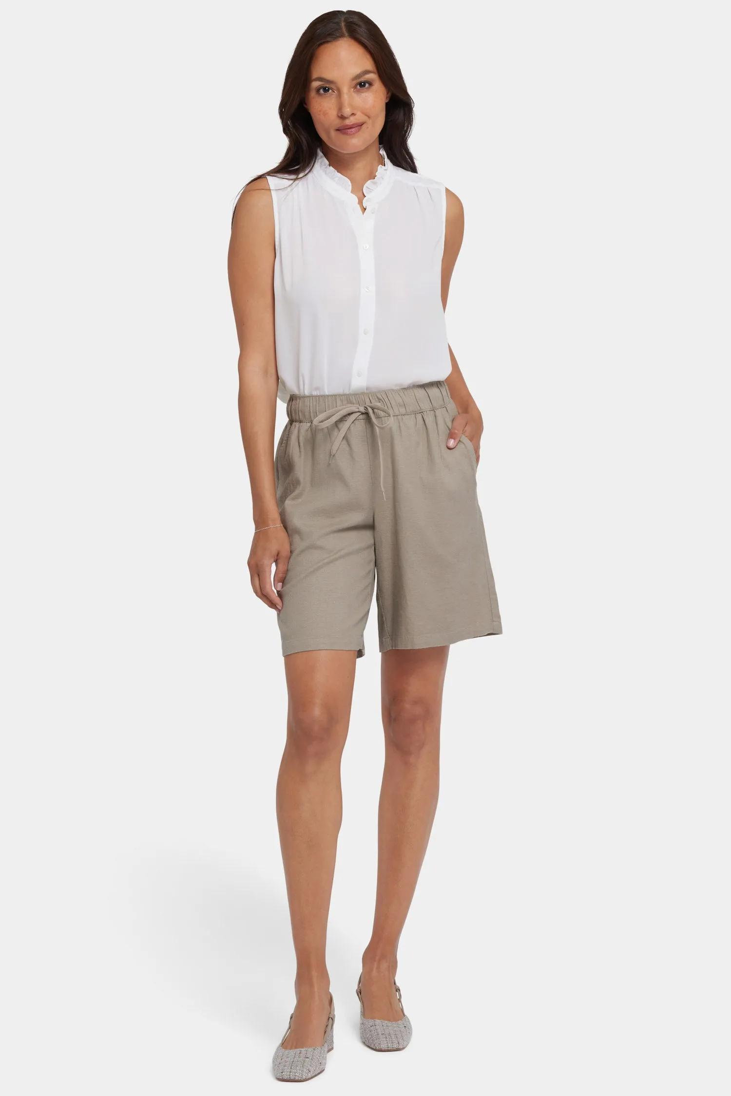Breezy Bermuda Shorts - Saddlewood sold by NYDJ