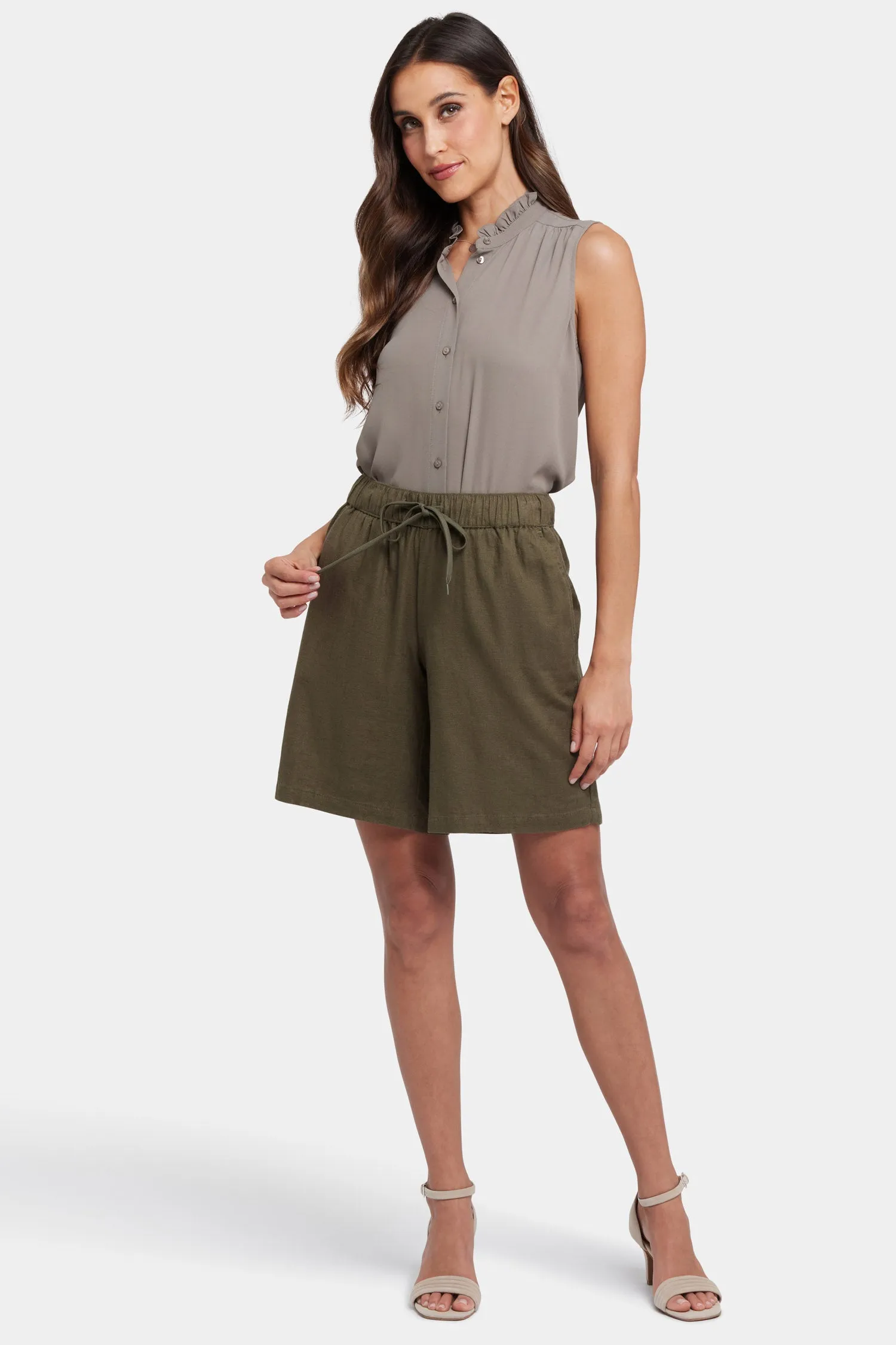Breezy Bermuda Shorts - Bay Leaf sold by NYDJ