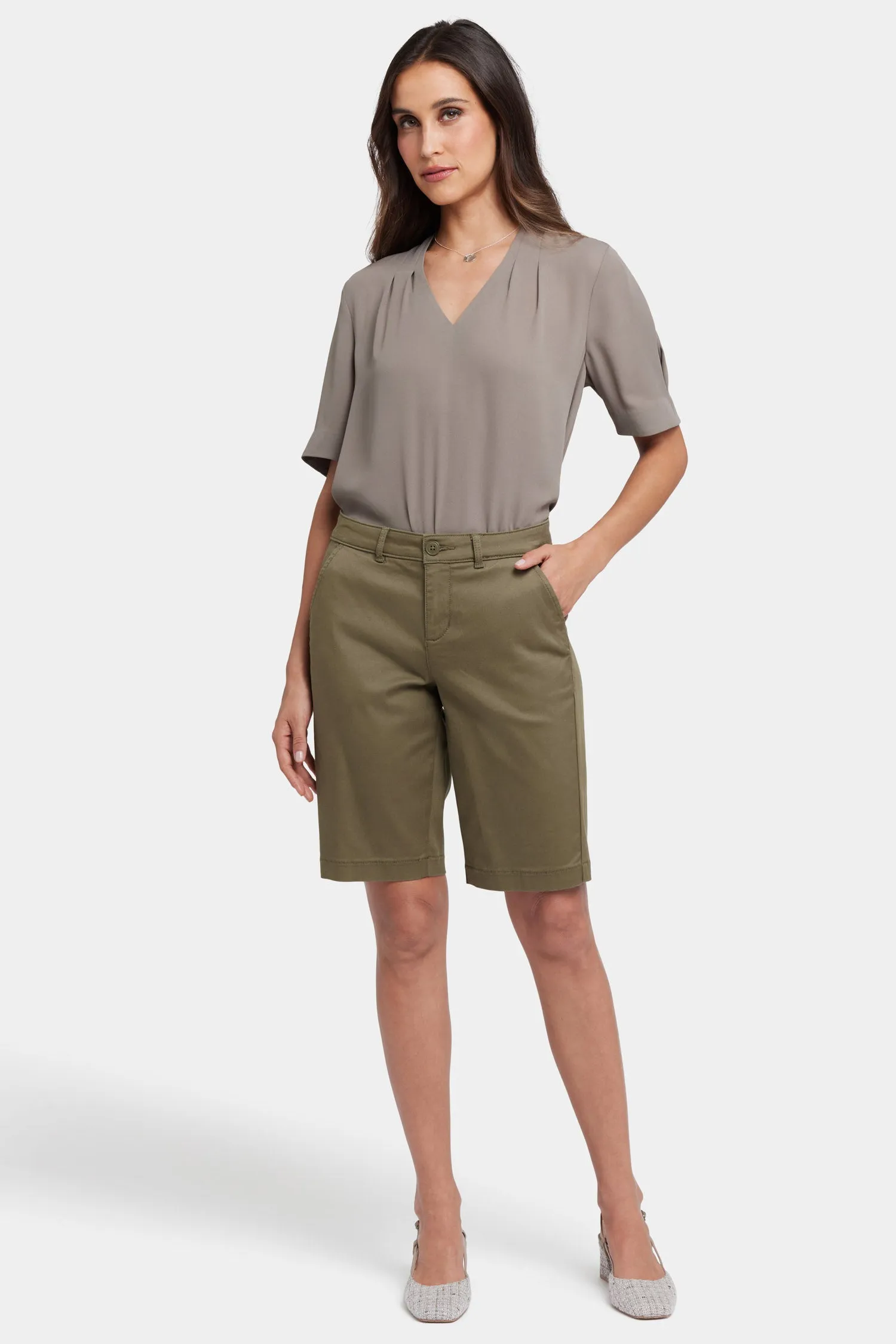 Bermuda Shorts - Bay Leaf sold by NYDJ