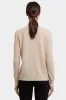 Cashmere Crewneck Cardigan - Heather Cream sold by NYDJ