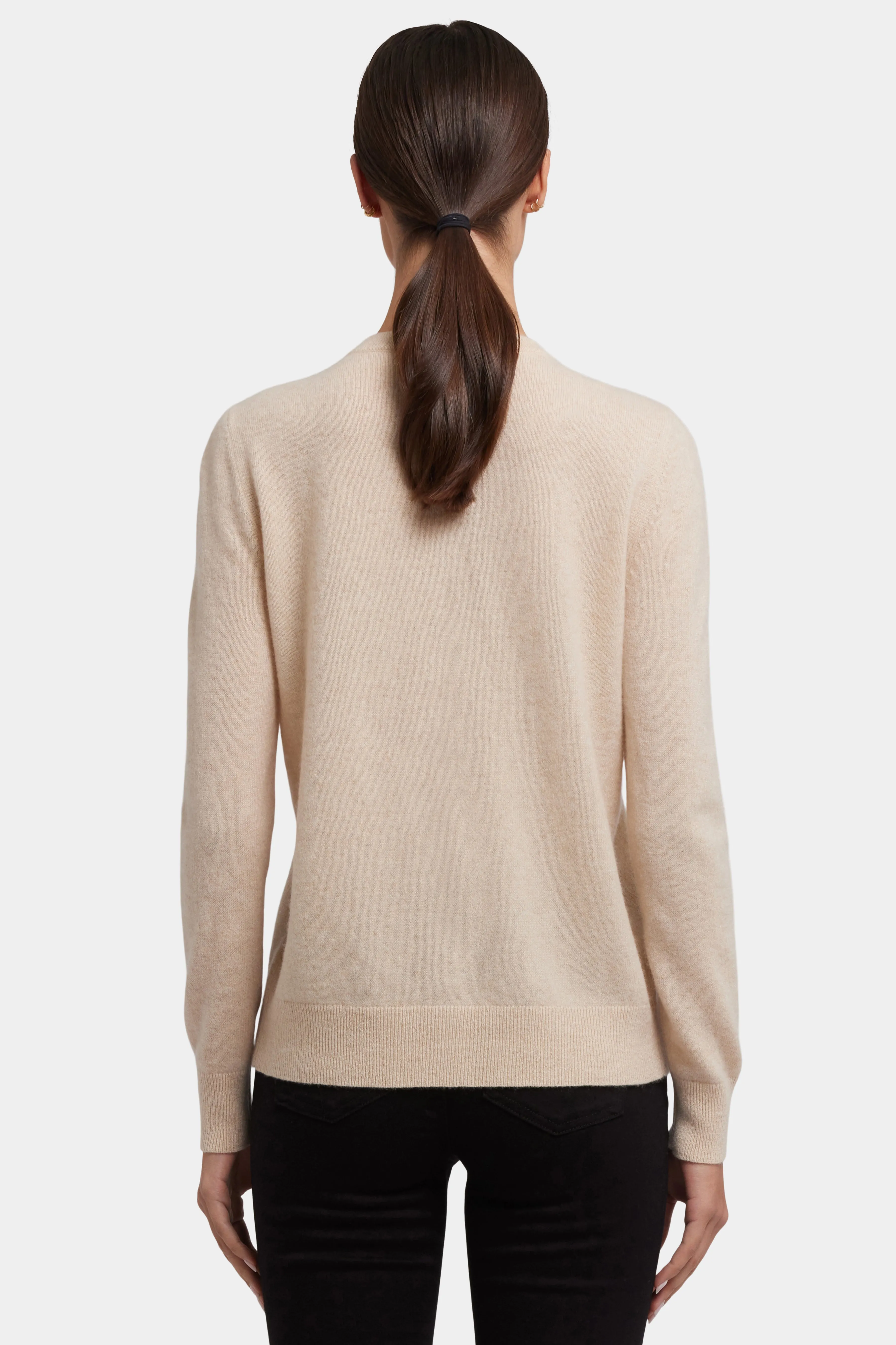 Cashmere Crewneck Cardigan - Heather Cream sold by NYDJ product image thumbnail 2