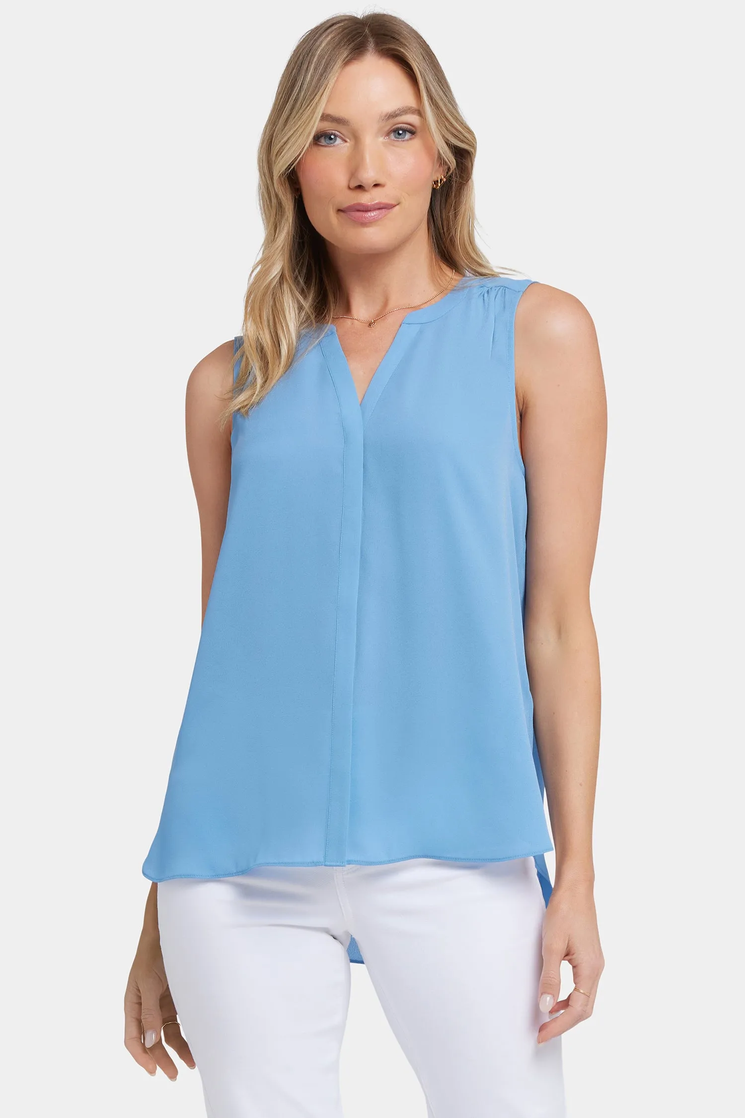 Sleeveless Pintuck Blouse - Pacific Coast | Parallel