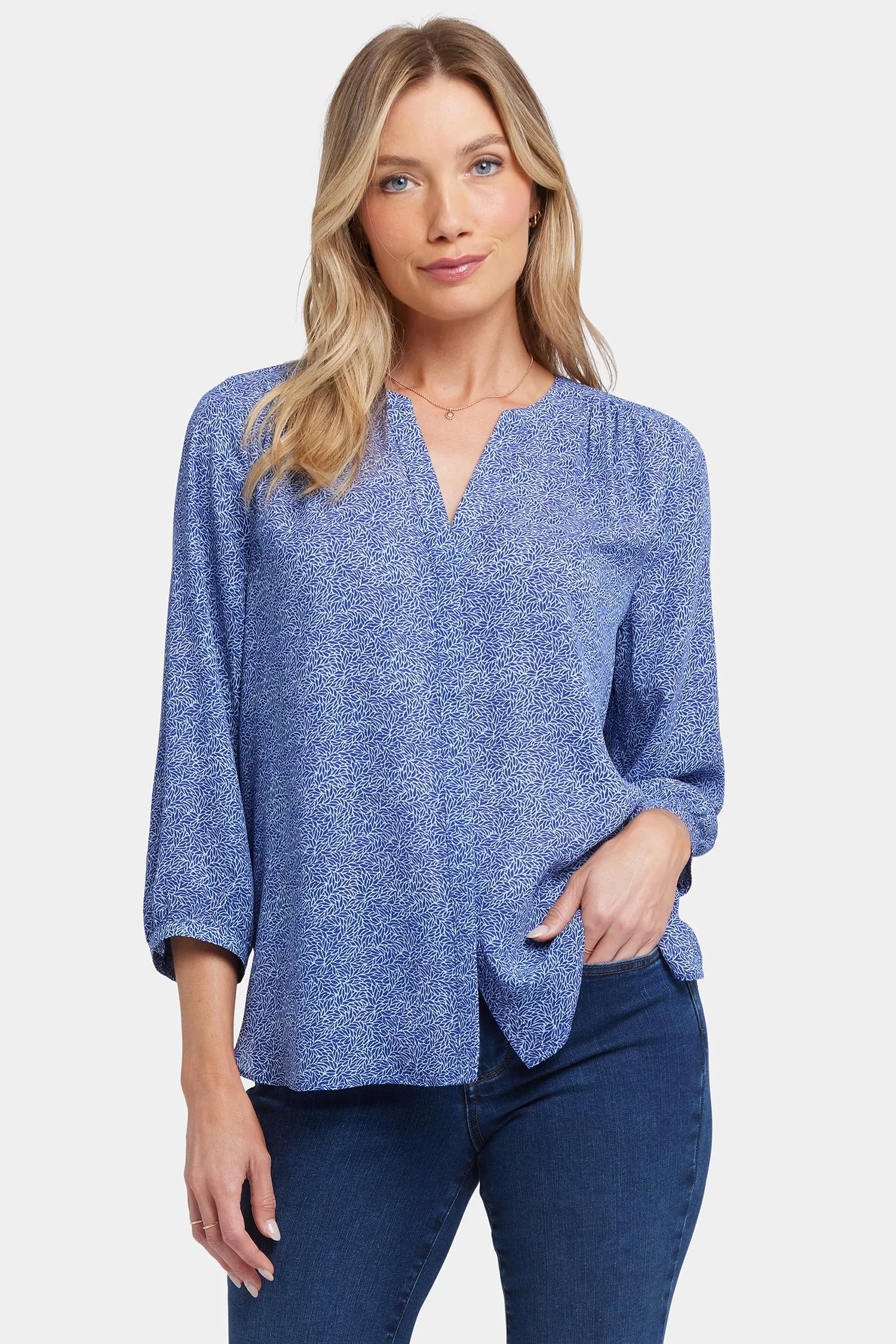 Pintuck Blouse - La Campana sold by NYDJ