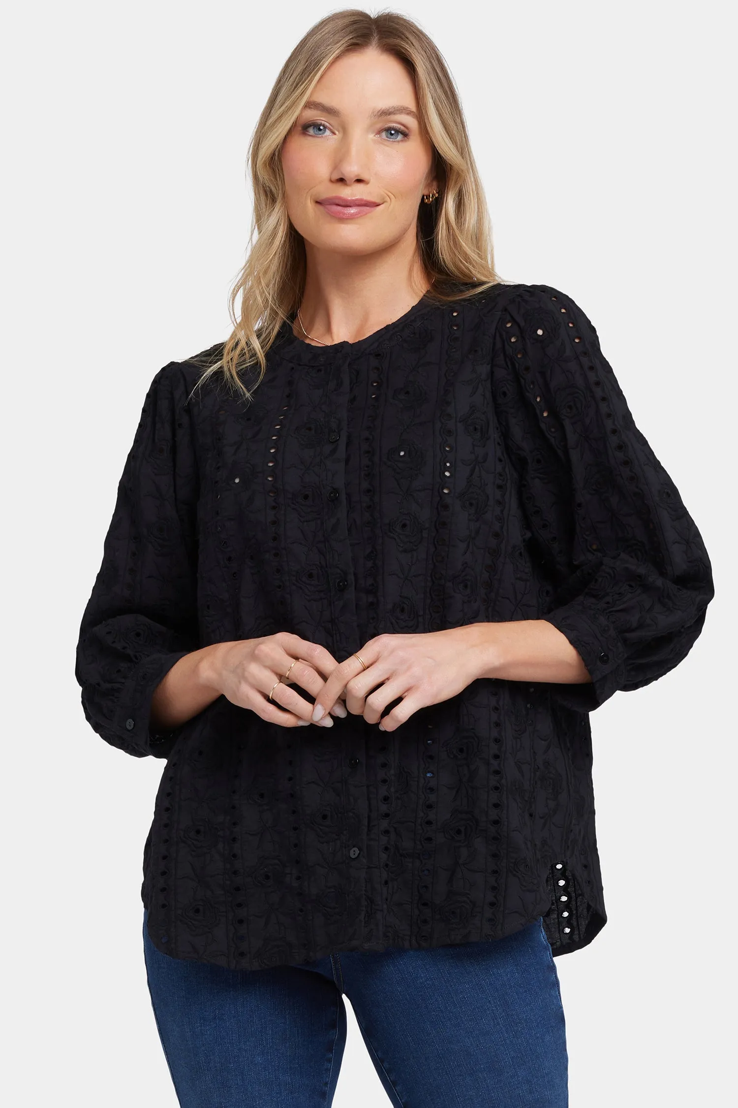 Bonnie Blouse - Black sold by NYDJ product image thumbnail 4