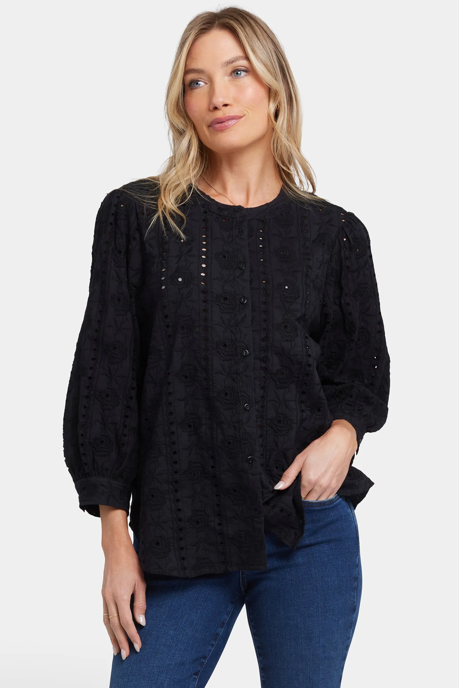Bonnie Blouse - Black sold by NYDJ