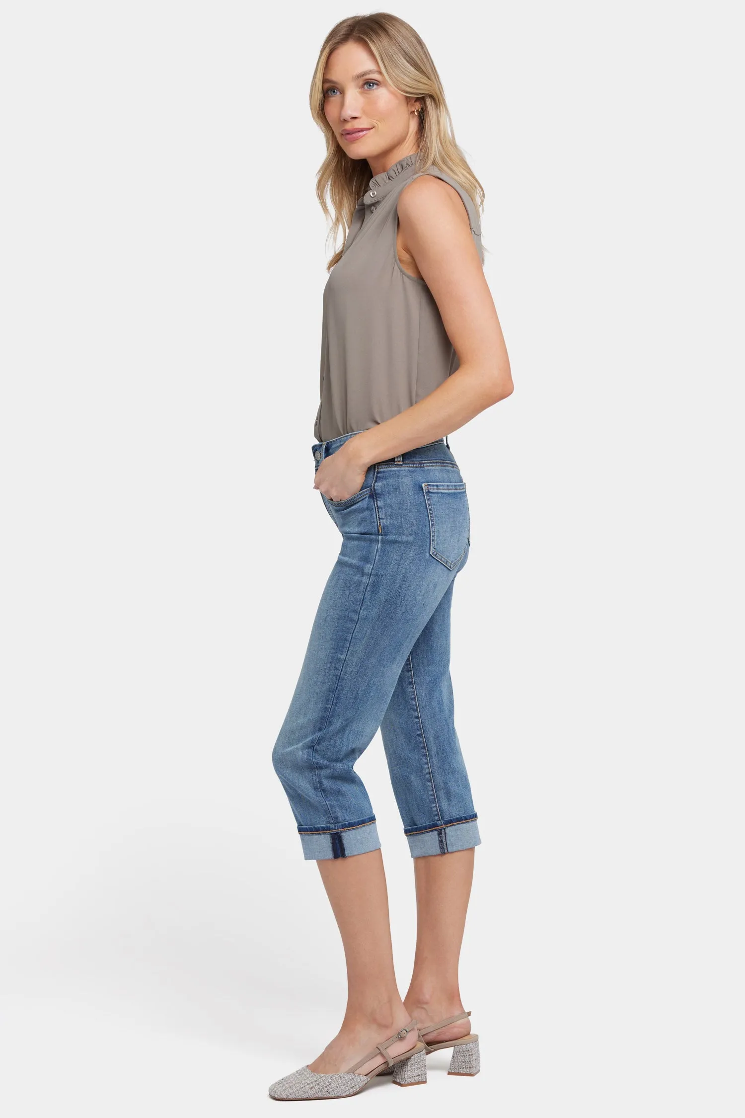 Marilyn Straight Crop Jeans - Majorca Bay sold by NYDJ product image thumbnail 5