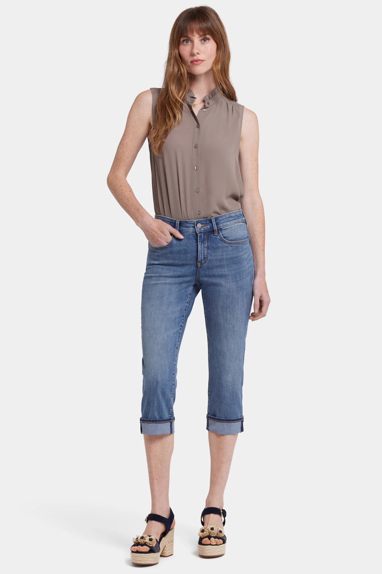 Marilyn Straight Crop Jeans - Majorca Bay sold by NYDJ product image thumbnail 4
